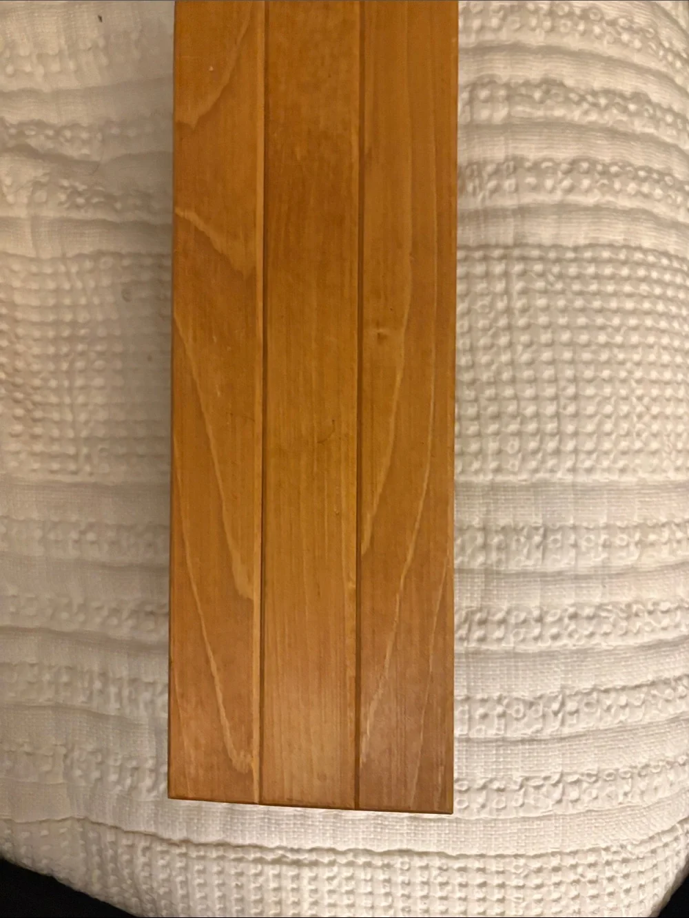 Rustic Wooden Wall Shelf - Natural Honey Tone